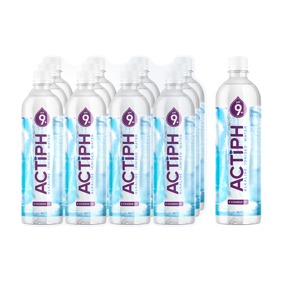 Actiph Alkaline Ionised Water - 12 x 1L