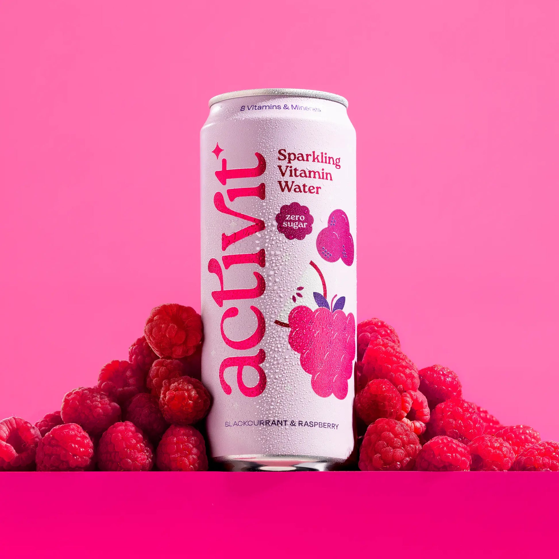 Blackcurrant, Apple & Raspberry - Sparkling Vitamin Water – Actiph Water