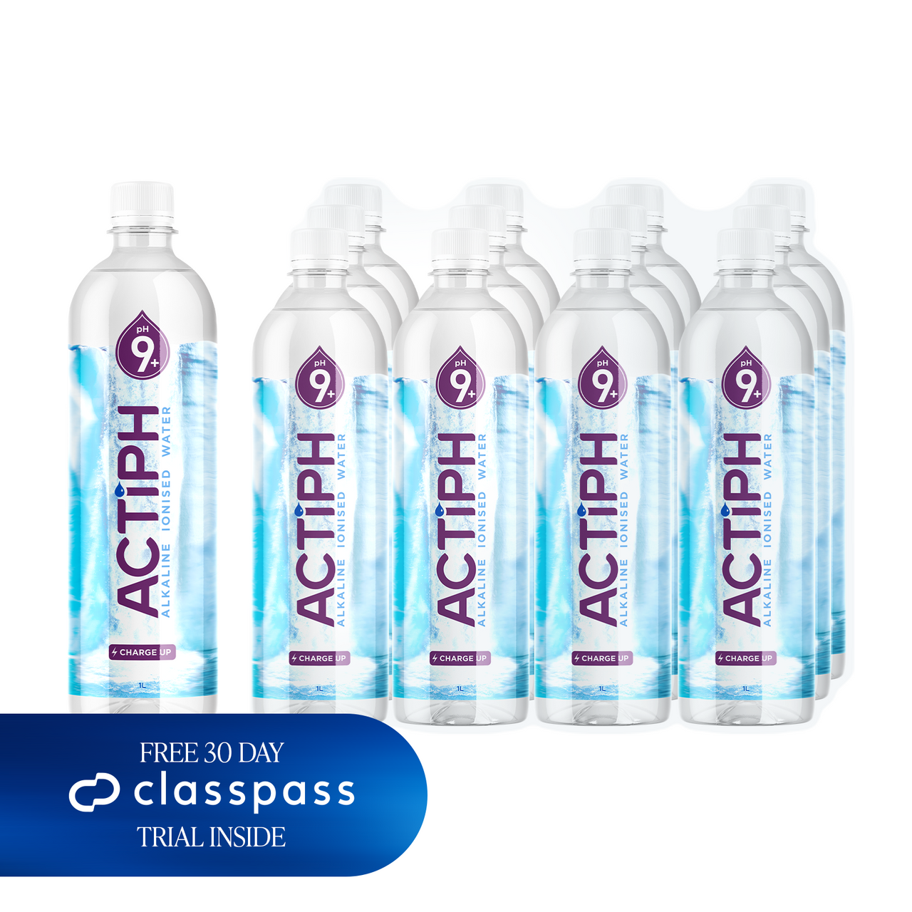 Actiph Alkaline Ionised Water - 12 x 1L