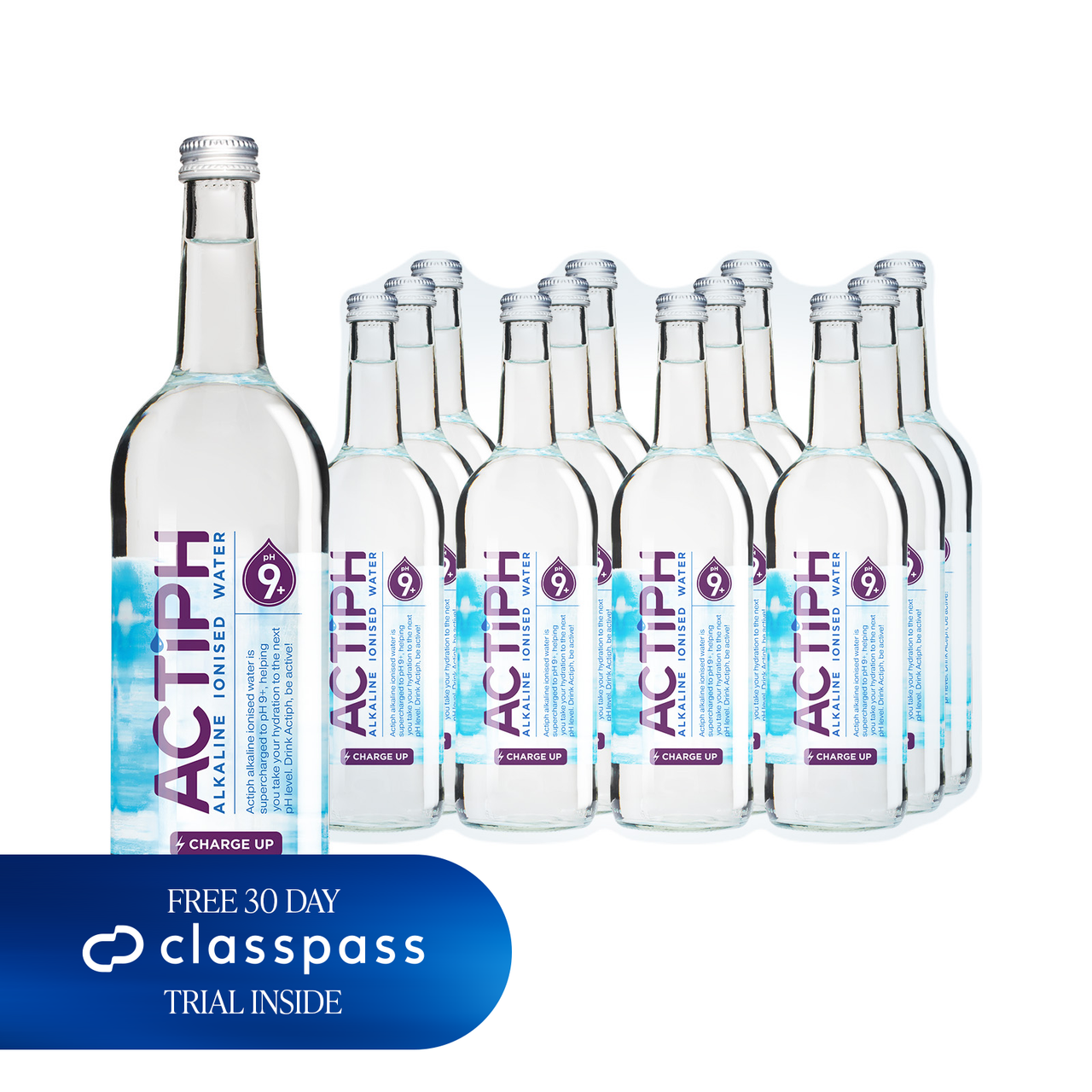Actiph Alkaline Ionised Water - 12 x 750ml
