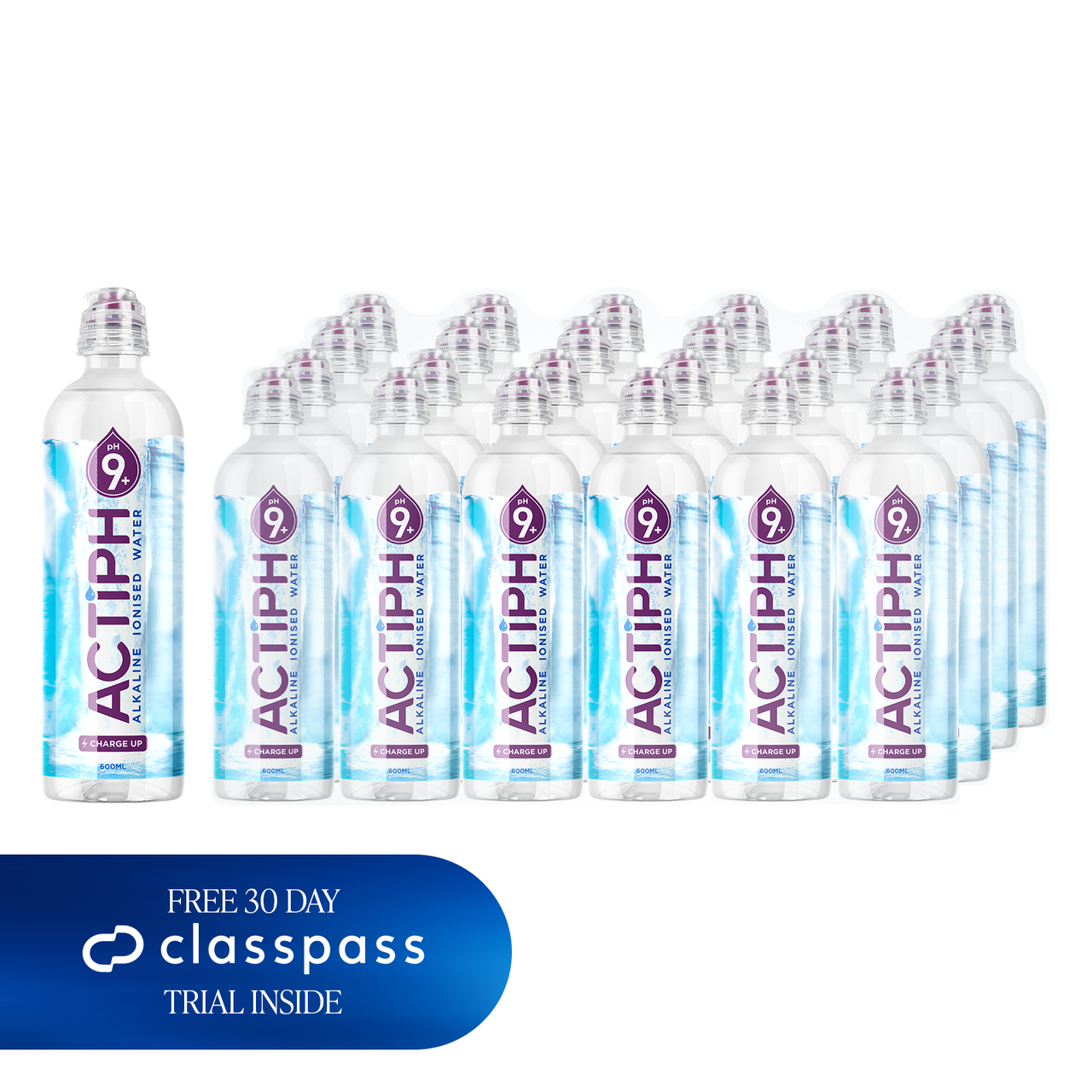 Actiph Alkaline Ionised Water - 24 x 600ml