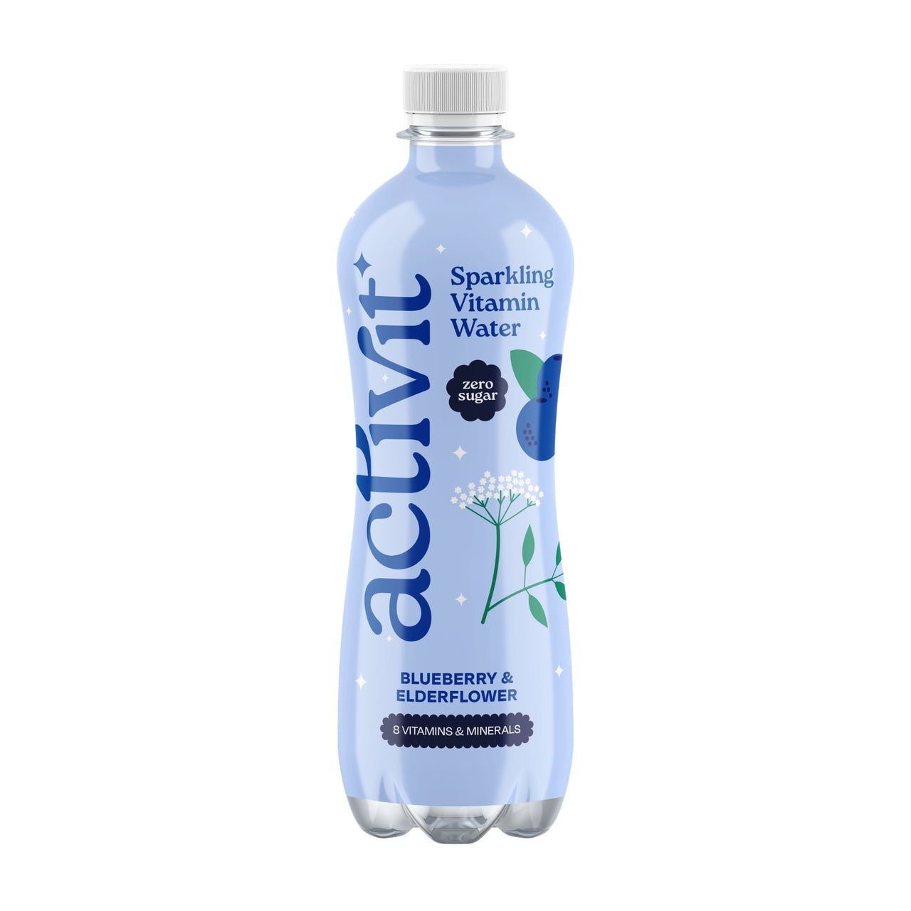 NEW - Activit Blueberry & Elderflower - 12 x 500ml