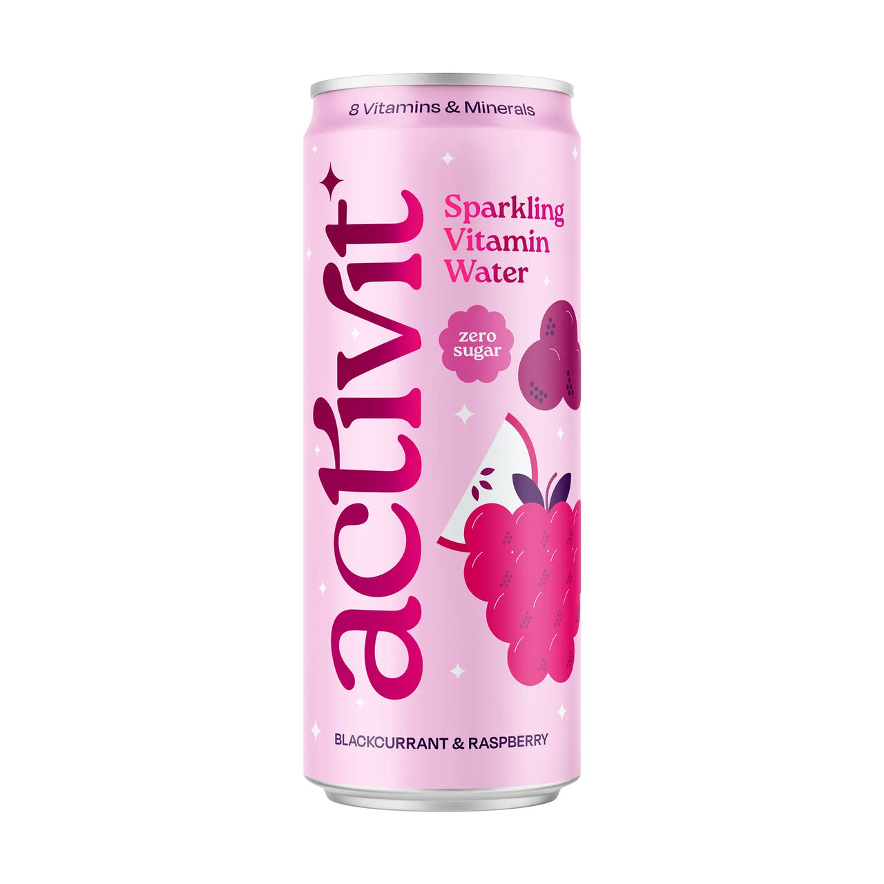 Activit Blackcurrant & Raspberry - 330ml Cans