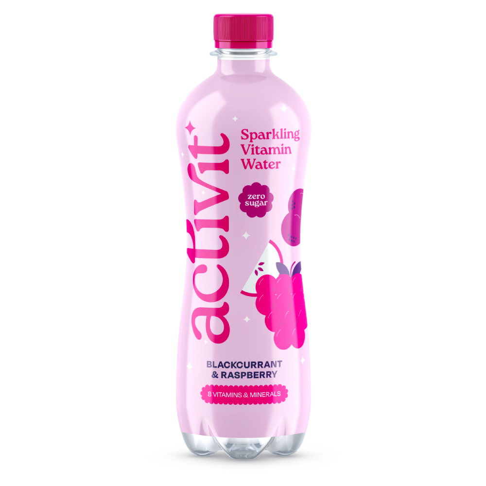 Activit Blackcurrant & Raspberry 500ml bottle