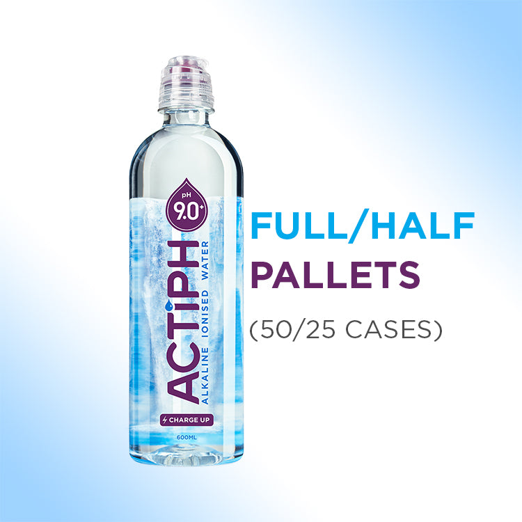 24x600ml Alkaline Water - Half/Full Pallets (50/25 cases)